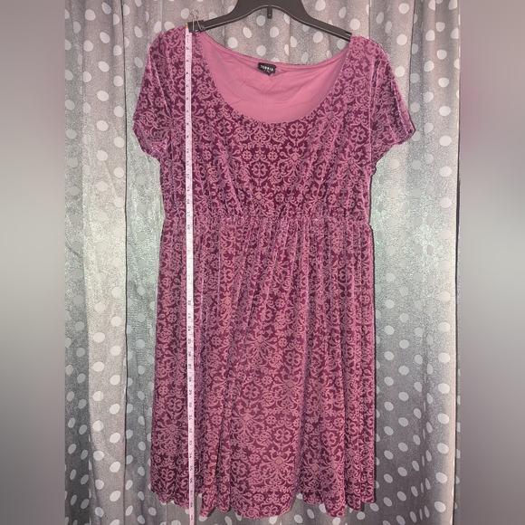 torrid Purple Lace-Textured Midi Dress - Picture 4 of 16
